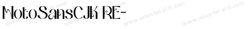 NotoSansCJK RE字体转换